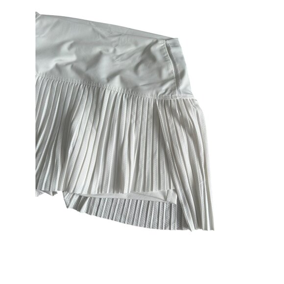 LUCKY IN LOVE X Bethanie Mattek Sands Court Worn White Ruffle Tennis Skort Sz M - Picture 8 of 8